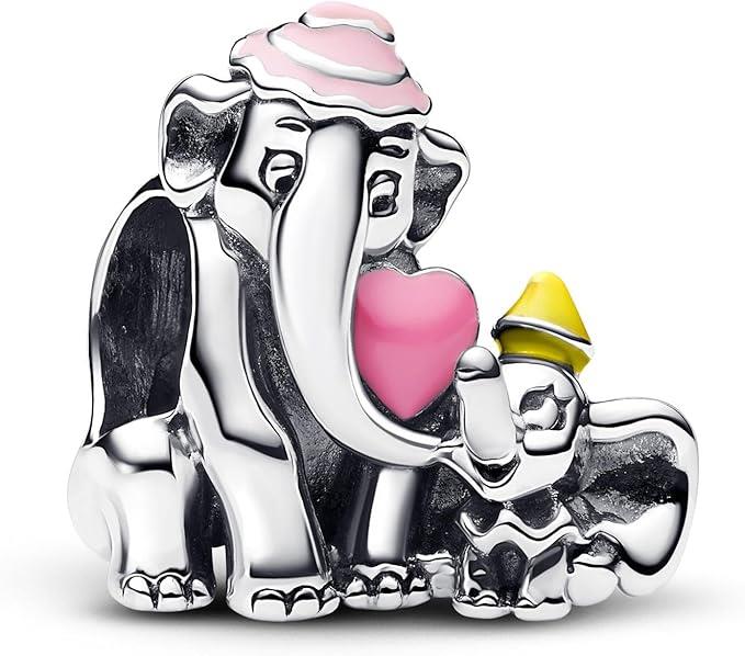 Charm donna Pandora in argento con Dumbo e la sua mamma 793751C01